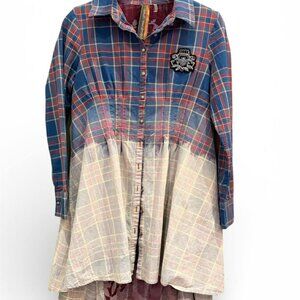 Aratta Silent Journey Velvet Burnout Tunic - Size Small